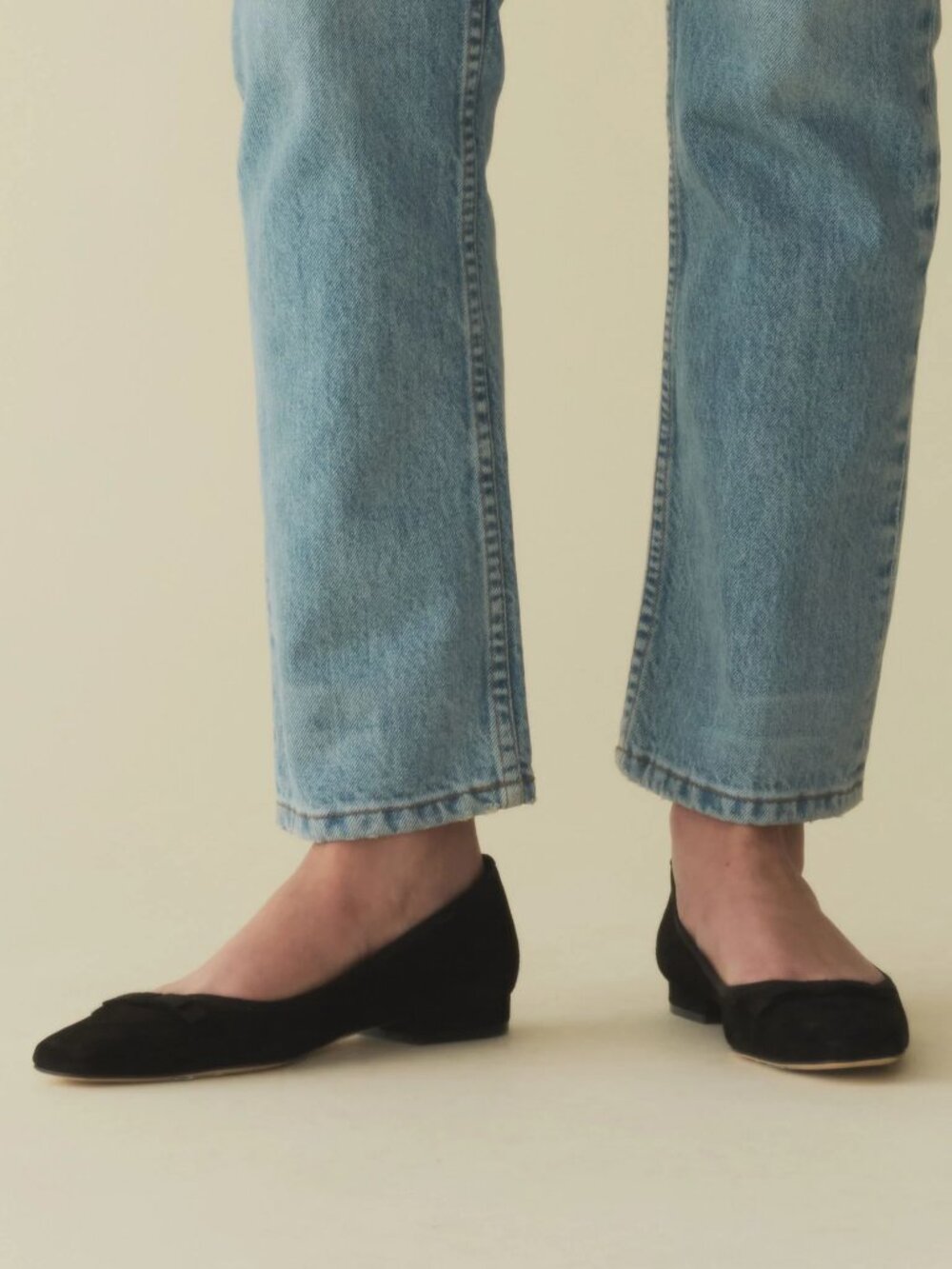 DÔEN Odette Ballerinas - Black Suede - Picture 3 of 5